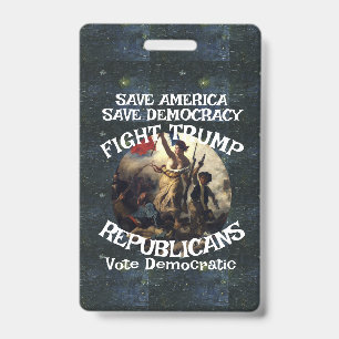 Badge Vote politique patriotique Trump Parti républicain