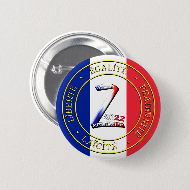 badge votez zemmour (Devant & derrière)