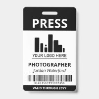 Votre logo code barre ID presse noir
