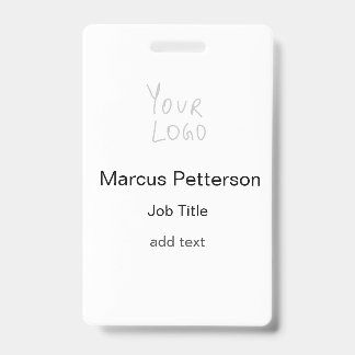Badge votre logo nom moderne titre de poste minimal affa