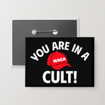 Vous Êtes Dans Un Culte ! | Bouton Casquette rouge