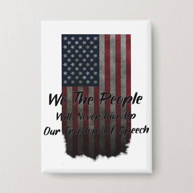 Badge We The People American Flag USA Liberté d'expressi (Recto)