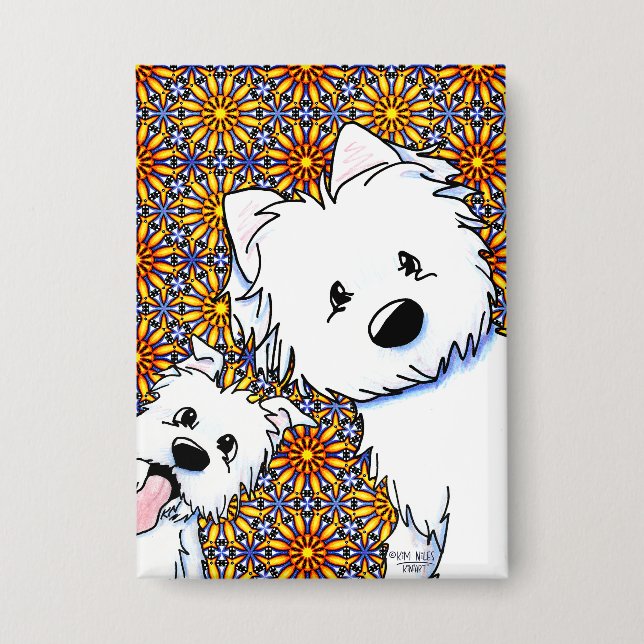 Badge Westies Peekaboo (Recto)