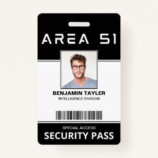 Badge Zone 51 Carte d'identité photo de l'employé Custom