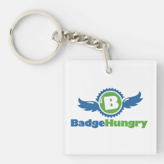 BadgeHungry Acrylic Square Keychain
