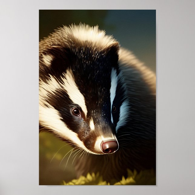 Badger art poster (Front)