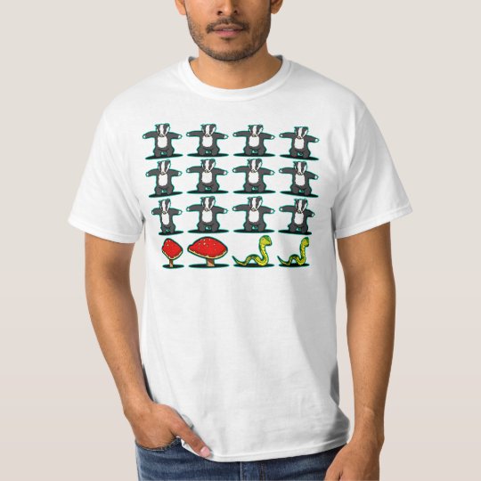 Badger, badger, badger, mushroom, oh snake! T-Shirt