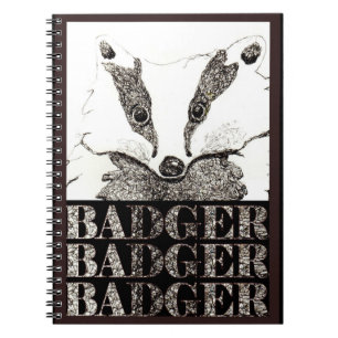 Badger Badger Badger notebook (a287)