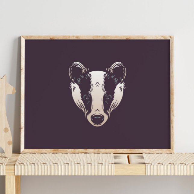 Badger | Badger Forest Animal Wall Print  (Creator Uploaded)