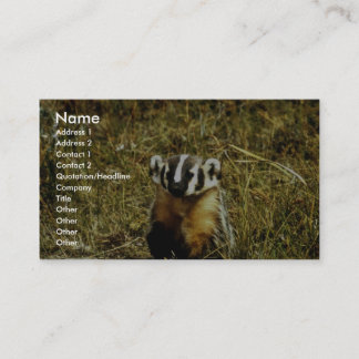 Badger Business Card