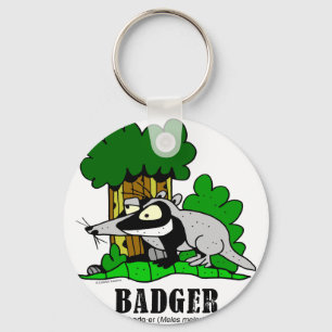 Badger by Lorenzo Keychain