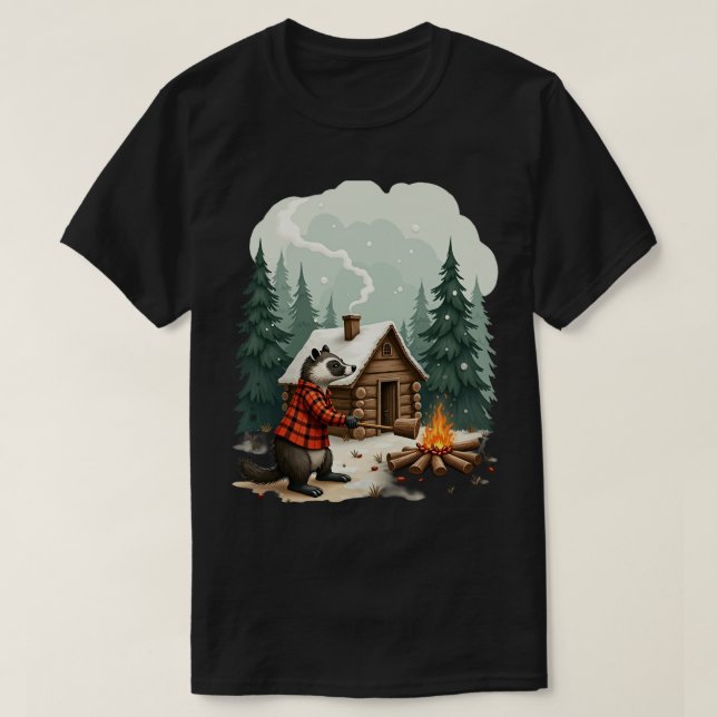 Badger Cabin Life T-Shirt (Design Front)