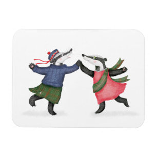 Badger ceilidh magnet