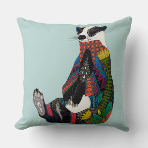 badger celadon blue throw pillow
