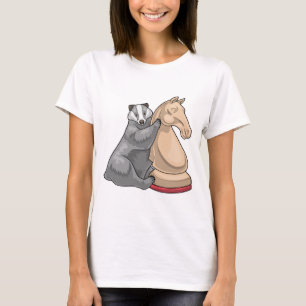 Badger Chess piece Knight Chess T-Shirt