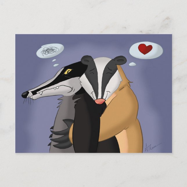 Badger dans Love Carte postale (Devant)