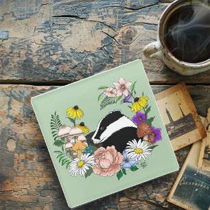 Badger Glass Coaster
