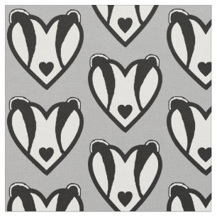 Badger Heart Fabric