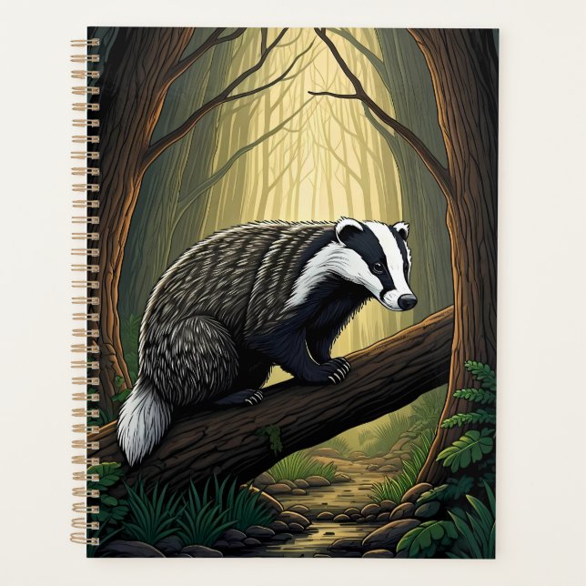 Badger in Enchanted Forest Planner (Front)