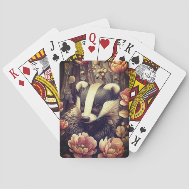 Badger in the Bush Classic Playing Cards (Back)