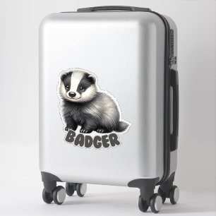 BADGER - NURSERY STICKER