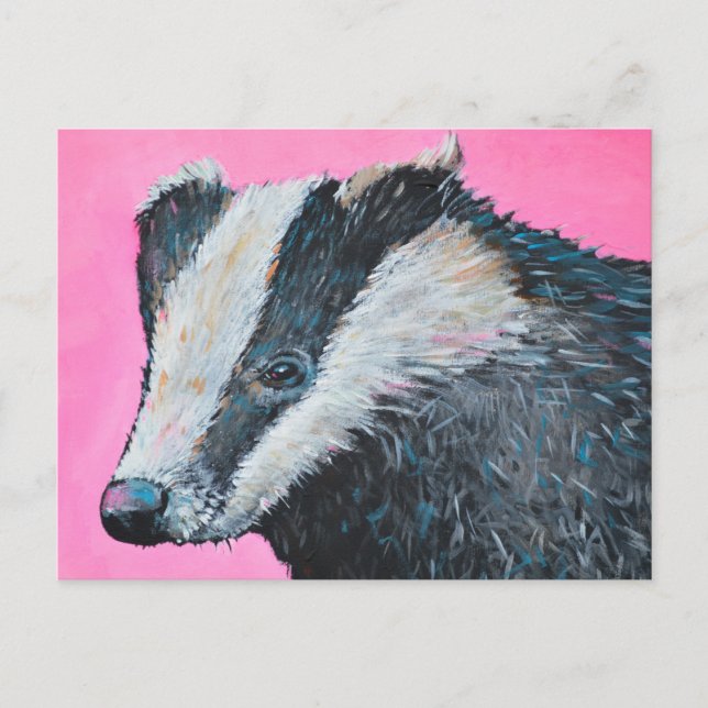 Badger Postcard (Front)