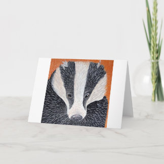 Badger print. card