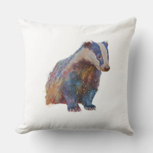 Badger Throw Pillow
