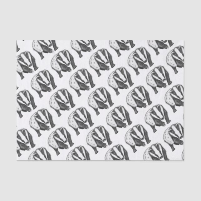 Badger tissue paper (Front)