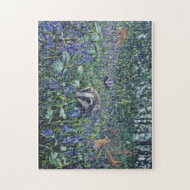 Badger Wood Jigsaw Puzzle (Vertical)