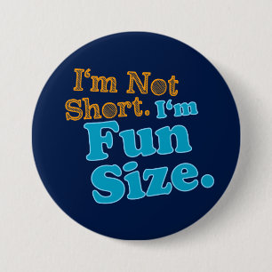 Badges Avec Agrafe Je ne suis pas court je suis taille d'amusement