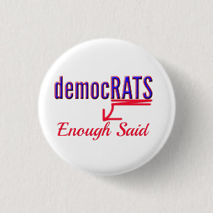 Badges contre les boutons démocrates