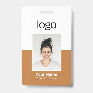 Badges de nom de photo d'employé personnalisés