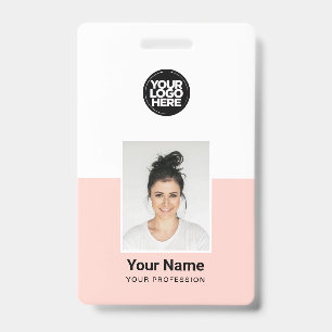 Badges de sécurité d'entreprise avec photo d'emplo
