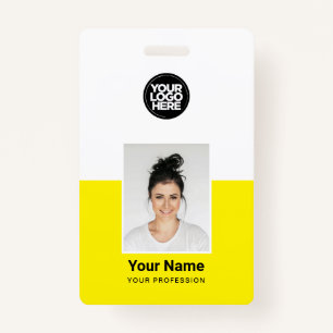 Badges d'ID de sécurité de l'entreprise photo pers