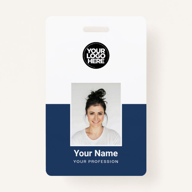Badges d'ID de sécurité de l'entreprise photo pers (Devant)