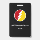 Badges d'identification d'employé Électricien Mode