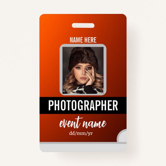 badges ID événements de Personnaliser (Devant)