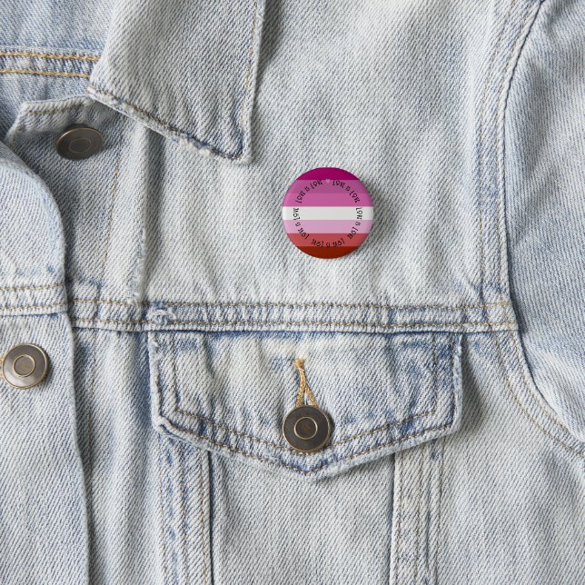 Badges - L'amour lesbien est l'amour Pride Bouton  (En situation)