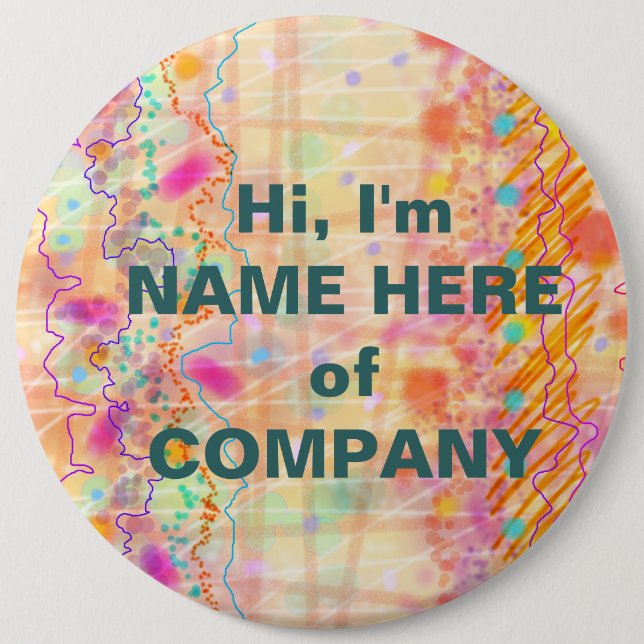 Badges, Pins - Just Peachy (Front)