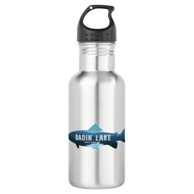 Badin Lake North Carolina Fish 532 Ml Water Bottle (Front)