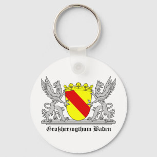 Badischer Greif mi Schrift Großherzogtum Baden Keychain