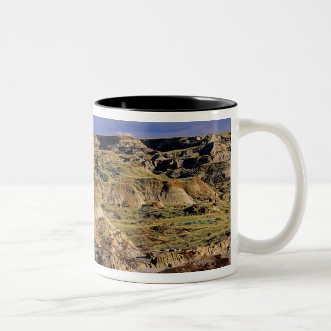 Badlands at Dinosaur Provincial Park in Alberta, 2 Two-Tone Coffee Mug (Right)