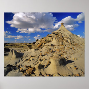 Badlands at Dinosaur Provincial Park in Alberta, 3 Poster