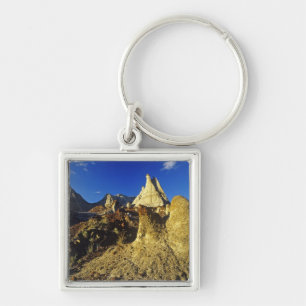 Badlands formations at Dinosaur Provincial Park 2 Keychain