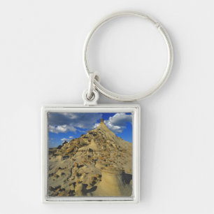 Badlands formations at Dinosaur Provincial Park 5 Keychain