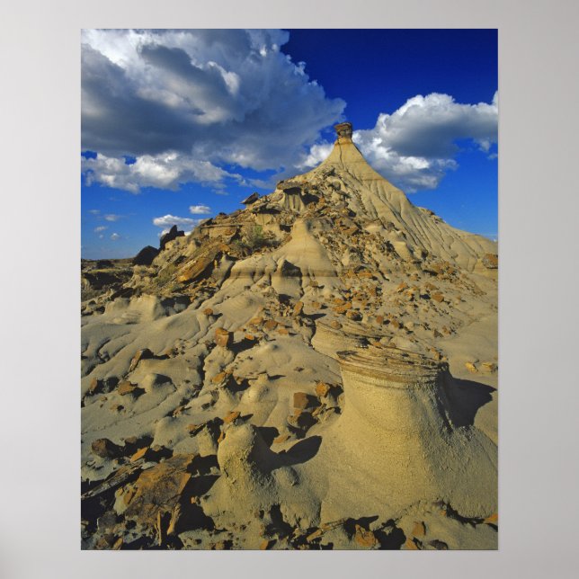 Badlands formations at Dinosaur Provincial Park 5 Poster (Front)
