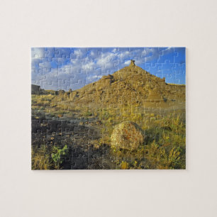Badlands formations at Dinosaur Provincial Park Jigsaw Puzzle