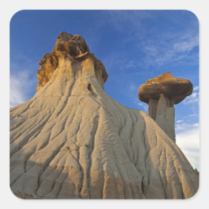 Badlands formations at Makoshika State Park in Square Sticker