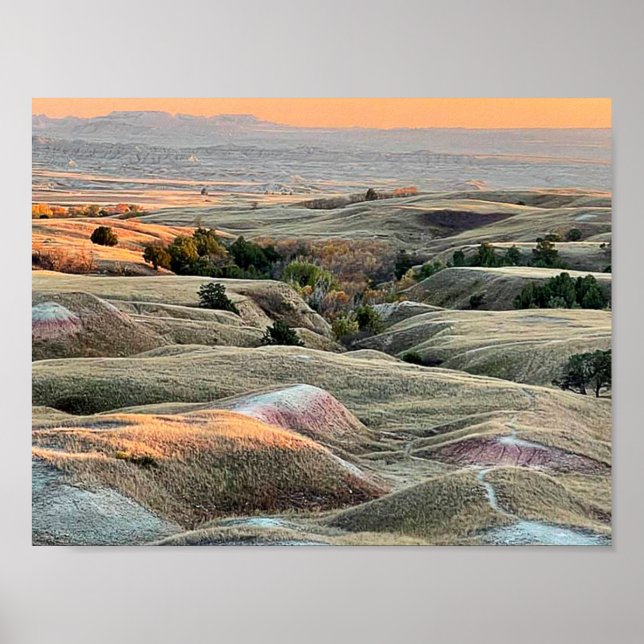 Badlands Hills Canvas  Poster (Front)